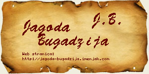 Jagoda Bugadžija vizit kartica